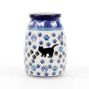 Wazon ceramiczny 196 h-12,5cm <br> 1771X Czarny kot
